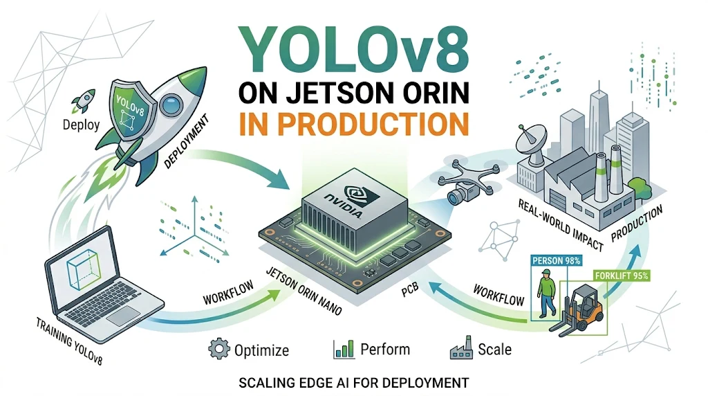 YOLOv8 on Jetson Orin Nano production deployment workflow
