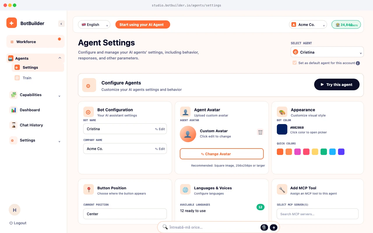 Conversational AI Studio